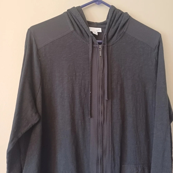 J.Jill black jacket with hood womens size 1XL - Picture 2 of 8